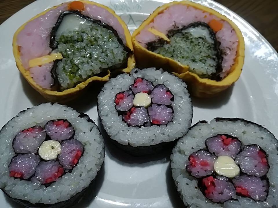 Matsuri sushi, Mt. Fuji & Plum flower 