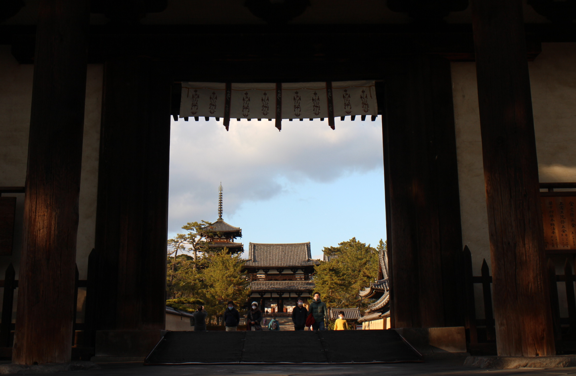 Horyuji Temple from Todai gate